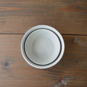 青い水玉の小鉢 大