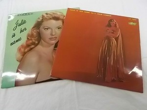 ジュリーロンドン ジュリーと言う名の女 1＆2セット中古レコード 国内盤 2枚セット どちらもカラーレコード 歌詞 解説付 ★併190912