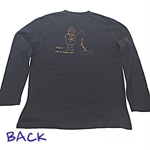 Noweee ロングTシャツ Fishingバージョン ネイビー メンズ