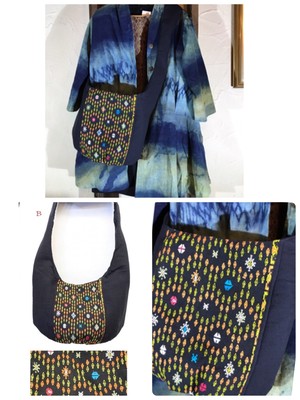 マンガライ古布 ショルダーシャンバッグ