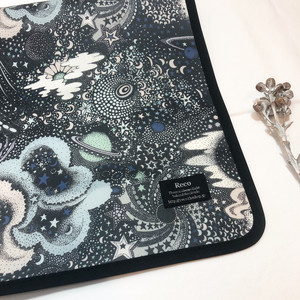 【サイズオーダー】ランドセルカバー＊リバティ　ミルキー・ウェイ　ブラック