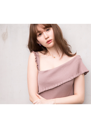 one shoulder knit one piece her lip to