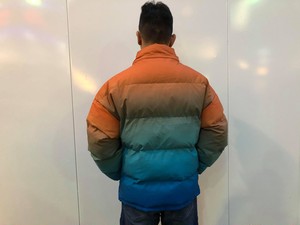 ダウンジャケット グラデーション青 Creed