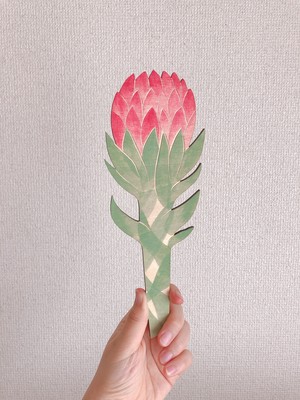 木から生まれた花の壁掛け キングプロテア Yuka Hiiragi
