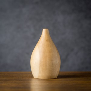 メジロカバ材 一輪挿し 花器 フラワーベース Canaria Wood Works 手作りの器 食器のセレクトショップ ならびや商店