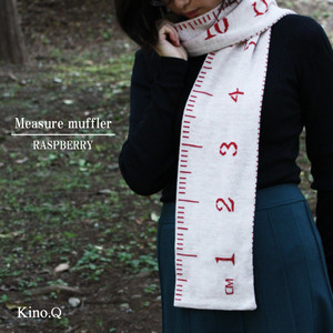 メジャーマフラー　ラズベリー