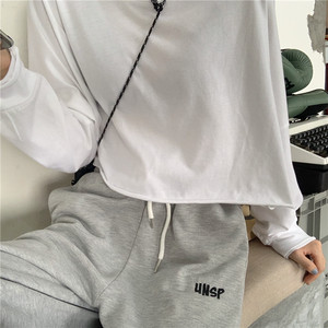 バックプリントショート丈トップスとスウェットパンツのセットコーデ 韓国レディースファッション通販 Keatc ケット シー