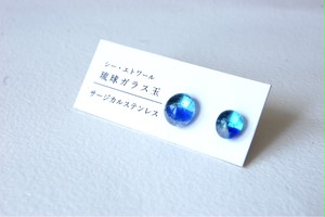 【 ピアス 】琉球ガラス玉のサージカルステンレスピアス 【 ピアス 】琉球ガラス玉のサージカルステンレスピアス