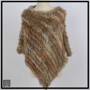 リアルラビットファーポンチョ Nicchia