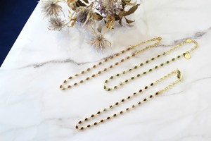 【ネックレス】ボルドー*刺繍に合うアクセサリーシリーズ*