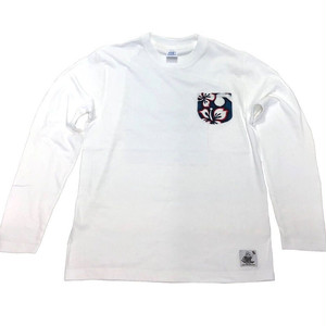 Noweee ロングTシャツ バックプリント ホワイト メンズ