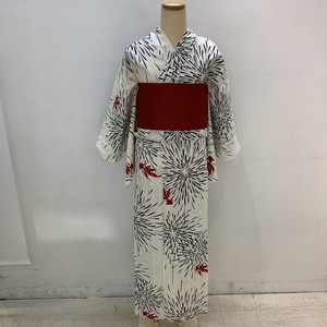 新品 浴衣 単品 フリーサイズ 22 変わり織り 綿 Tokyo135