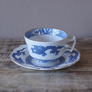 Booths ブース ドラゴン ティーカップ ソーサー イギリス ヴィンテージ 食器 0607 4 レトロ Dragon オリエンタル 陶器 Flohmarkt フローマルクト