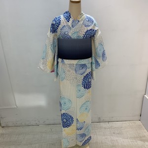 新品 浴衣 単品 フリーサイズ 28 変わり織り 綿 Tokyo135