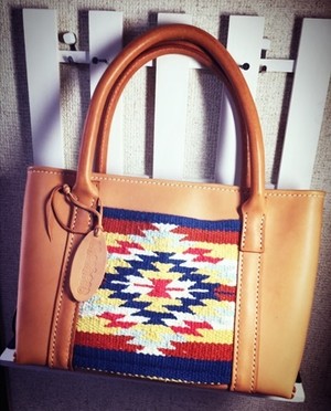 ラグxサドルレザートートバッグ