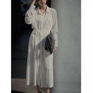 2color プリーツシャツワンピース565 T And