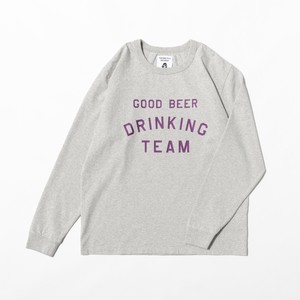 TACOMA FUJI RECORDS GOOD BEER DRINKING TEAM designed by Shuntaro Watanabe OATMEAL L/S TACOMA FUJI RECORDS GOOD BEER DRINKING TEAM designed by Shuntaro Watanabe OATMEAL L/S