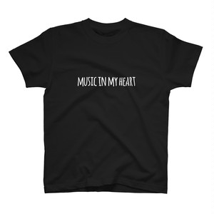 MUSIC IN MY HEART BLACK Tシャツ