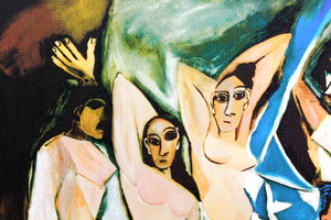 パブロ ピカソ アビニヨンの娘たち 作品証明書 展示用フック 限定500部エディション付複製画ジークレ アートショップフォームス