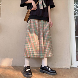 セーラー襟 学生風セットアップ チェック柄ロングスカート フリル コスプレ 双子コーデ ｒ541 Rumina Select Shop