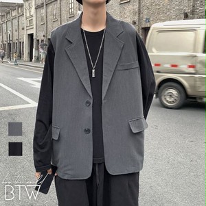 韓国メンズファッション Bw17 メンズ テーラー衿ベスト 無地 ノースリーブジャケット ルーズ ワイルド 韓国メンズ服 流行プチプラ韓国メンズファッション新作通販 Buy The World 韓国メンズファッション Bw17 メンズ テーラー衿ベスト 無地 ノースリーブジャケット ルーズ ワイルド 韓国メンズ服 流行プチプラ韓国メンズファッション新作通販 Buy The World
