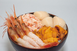 (4〜5人前)海鮮丼・雅 うに・カニ・ほたて・甘エビ入り (4〜5人前)海鮮丼・雅 うに・カニ・ほたて・甘エビ入り