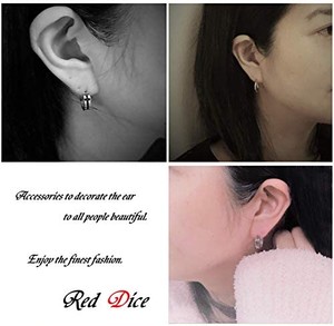Jpcs レッドダイス Red Dice メンズ片耳用ピアス 厳選ピアス 片耳 セット メンズピアス オシャレ 人気 シンプル 片耳セット 1 Japan Classic Store
