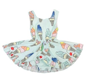 Sale アイスクリーム柄 ワンピース Tuery Kids