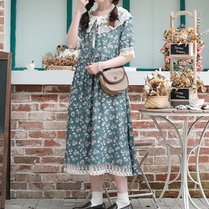 ワンピース Lehtia レフティア 淡色レトロなナチュラルスタイル