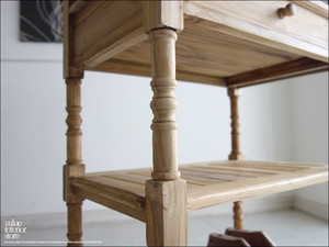 チークマルチシェルフn 電話台 ファックス台 Fax台 棚 天然木 手作り 銘木 総無垢 木製 手づくり 和風 シンプル ナチュラル 送料無料 Valuestore