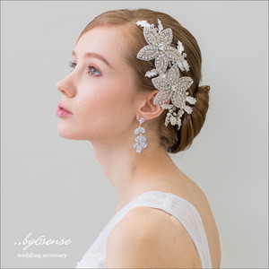 クラシカルビジュー ボンネ ウェディングヘアアクセサリー Hd0321 By6sense ウェディングアクセサリー専門店 ブライダルアクセサリー