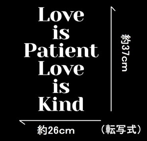 ウォールステッカー 聖書 名言 白 マット 教会 Love Is Patient Love Is Kind Iby アイバイ ウォールステッカー 通販