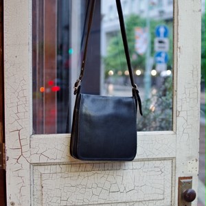 Old Coach 9144 Black Leather Shoulder Bag オールド コーチ レザー ショルダー バッグ ブラック 古着屋 仙台 Biscco 古着 Vintage 通販