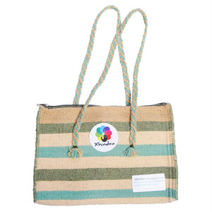 メキシコ　ハンドメイド織物バッグ [001_AQUA]