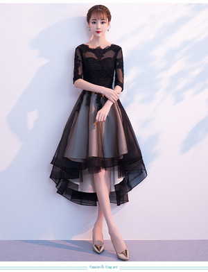 パーティードレス 結婚式 お呼ばれドレス 結婚式のお呼ばれ 代 30代 40代 フォーマルドレス 袖あり 結婚式 ワンピース 黒 パーティードレス 膝丈 大きいサイズ お呼ばれ 二次会 結婚式 フォーマル 総レース 体型カバー フォーマルワンピース Viento