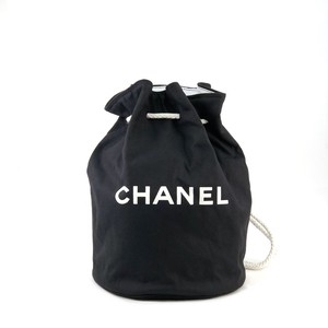 Chanel シャネル ロゴ 巾着 プールバッグ ショルダーバッグ ブラック Vintage ヴィンテージ オールド T84frs Vintageshop Solo