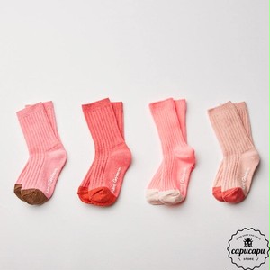 即納 Pink Pink Socks 4set ピンクピンク ソックス 靴下 子ども服 Capucapu