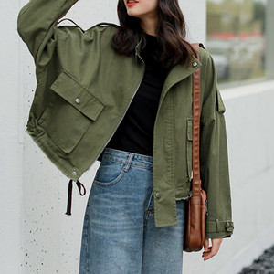 ミリタリージャケット カーキ ベージュ レディース 安い おすすめ ストリート 春夏秋 アウター Aerg アーグ レディースアパレル通販サイト