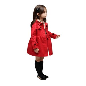 春衣装 子供コート スプリングコート キッズコート 春トレンチコート 春にピッタリ 子供服 子供コート キッズ服 女の子服 レッド Eb0 海外 子供服nico