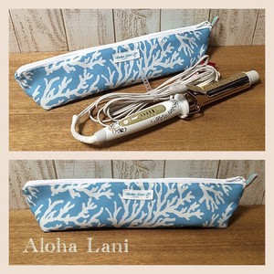 Hair Iron Case ヘアーアイロン収納ケース サンゴブルー Aloha Lani