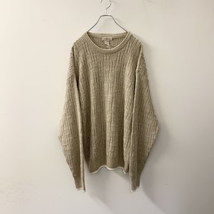Sandhurst リネン コットン ニット ベージュ Size Xl メンズ 古着 古着 通販 高円寺 Largo ラルゴ Online Shop メンズ