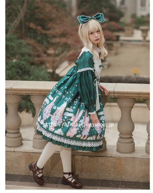 LO354 lolita オリジナル 洋服 ロリータ ワンピース 同人+forest