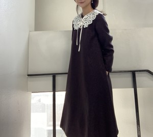 【fukuhara original】フクハラオリジナル襟2枚付きツイードワンピース(940-999) 【fukuhara original】フクハラオリジナル襟2枚付きツイードワンピース(940-999)