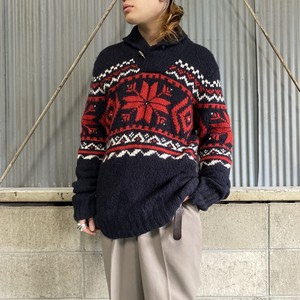 ポロラルフローレン ネイティブ柄 アルパカウールニットセーター メンズl 古着 Polo Ralph Lauren ブラック 黒 ニットセーター Cave 古着屋 公式 古着通販サイト