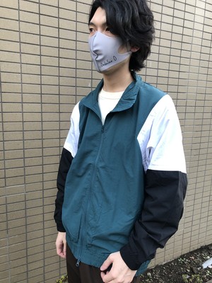 OndaSeaコットンライクナイロン トラックジャケット(アンティークグリーン)※オンラインストア限定販売