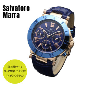 Salvatore Marra サルバトーレ マーラ Sms Pgbl ブルー ピンクゴールド 腕時計 メンズ 正規品 Watch Index