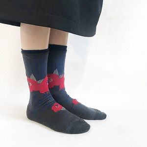 Ande アンデ レイヤードソックス Ande 日本製 レディース 靴下 ブランド 暖かい あたたかい 花柄 柄 おすすめ 人気 北欧 おしゃれ オシャレ ラッピング ギフト プチギフト 秋 冬 黒 クリスマスプレゼント Maison Blanche メゾンブランシュ