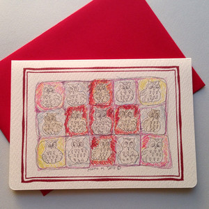 グリーティングカード・封筒セット【レッドクロス】モモMサトウgc003