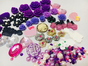 【限定】カワイ系〜紫薔薇とメタルバック・王冠セットC