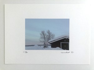 A4サイズフォトポスター「雪の家」